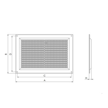 Решітка пластмасова, Europlast VR1515B (150x150mm) коричнева Зображення