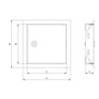 Ревізійний металевий люк, Europlast RLA1515 (150x150mm) з ключем Зображення