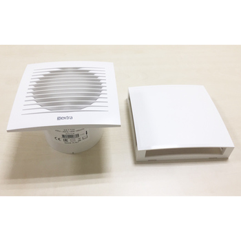 Електровентилятор Europlast E-extra EET120HT (Ø120mm) з кришкою, таймером, датчиком вологи Зображення