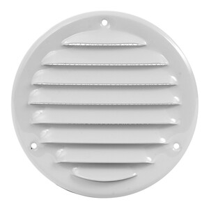 Решітка металева, Europlast MR100 (Ø100mm) біла Зображення