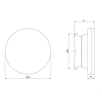 Дифузор металевий Europlast DMKP100A, приточний, Ø100mm, антрацит Зображення