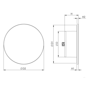 Дифузор пластмасовий Europlast A6 LDP100, Ø100mm, універсальний, білий Зображення