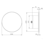 Дифузор пластмасовий Europlast A6 LDP150, Ø150mm, універсальний, білий Зображення