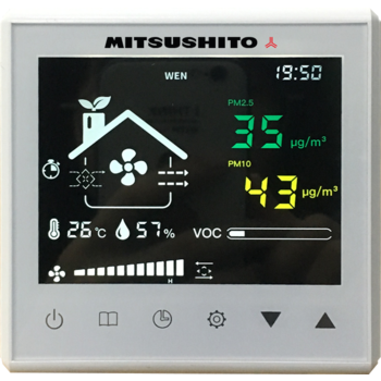 Припливно-витяжні установки з рекуперацією тепла Mitsushito MERV-250AC Зображення